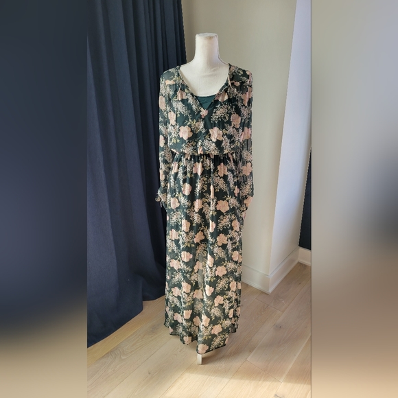 A NEW DAY | Green Floral Maxi Dress - Picture 3 of 12